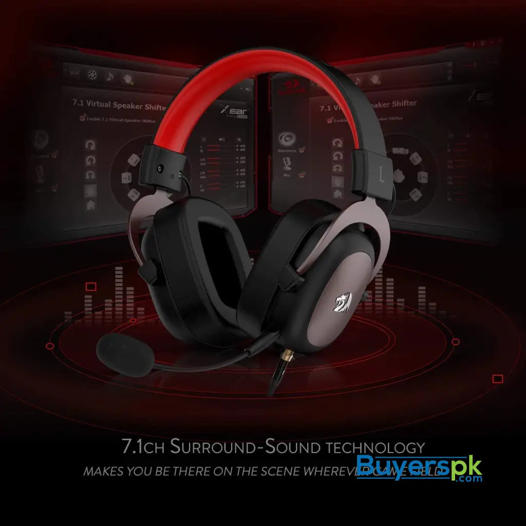 Redragon Headset H510 Zeus Wired Gaming - 7.1 Surround Sound - Memory Foam Ear Pads - 53mm - Headphone Price in Pakistan Redragon Headset H510 Zeus Wired Gaming - 7.1 Surround Sound - Memory Foam Ear Pads - 53mm - Headphone Price in Pakistan